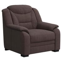 Kreslo MARCUS, hnedá ženilka - hnedá/čierna, Basics, textil/plast (97/99/99cm) - MID.YOU