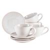 Kaffeeservice Frozen 4 Personen Geschirr Set - Weiß, Basics, Keramik (13,5/6,5/10cm) - Mäser