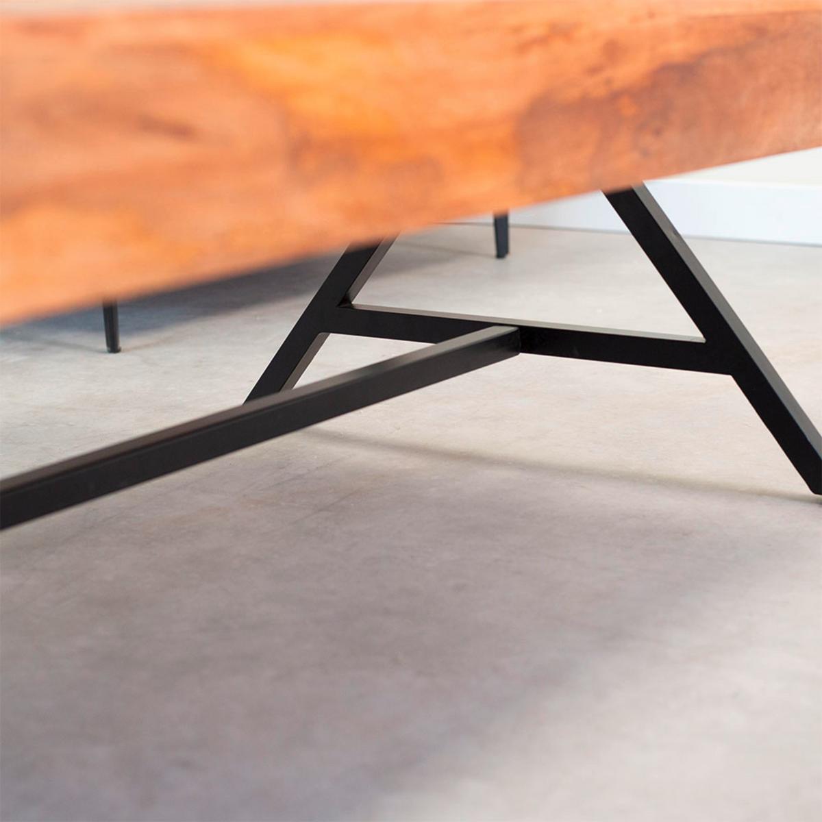 Couchtisch Orlando Braun/schwarz, 70 Cm - Schwarz/Braun, MODERN, Holz/Metall (70/40/120cm) - MID.YOU
