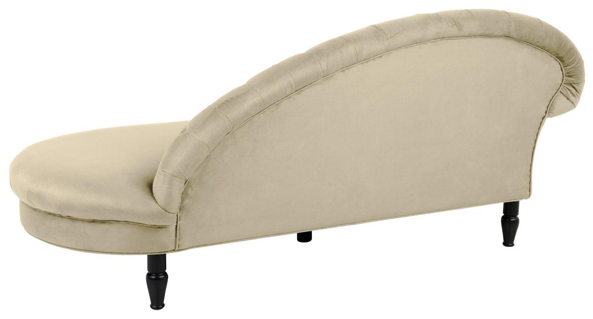 Récamiere Cupido - Beige/Schwarz, Design, Textil (216/91/103cm) - MID.YOU