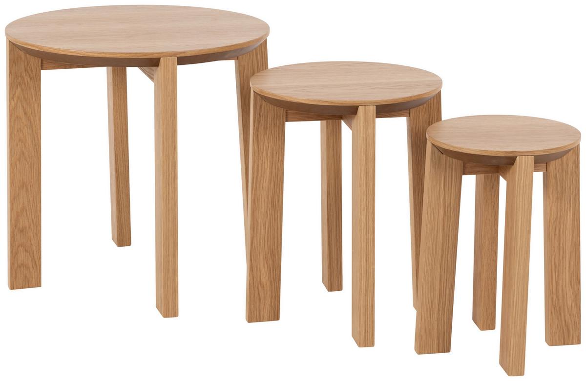 Couchtischset Maxime - Naturfarben, Design, Holz/Holzwerkstoff (50/50/50cm) - MID.YOU