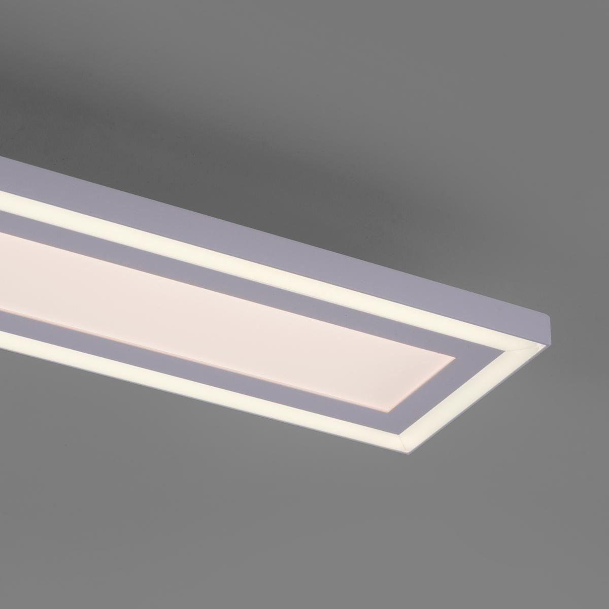 LED-Deckenleuchte Edging L: 100 cm dimmbar mit Schalter - Weiß, Basics, Kunststoff/Metall (100/11,8/6cm)