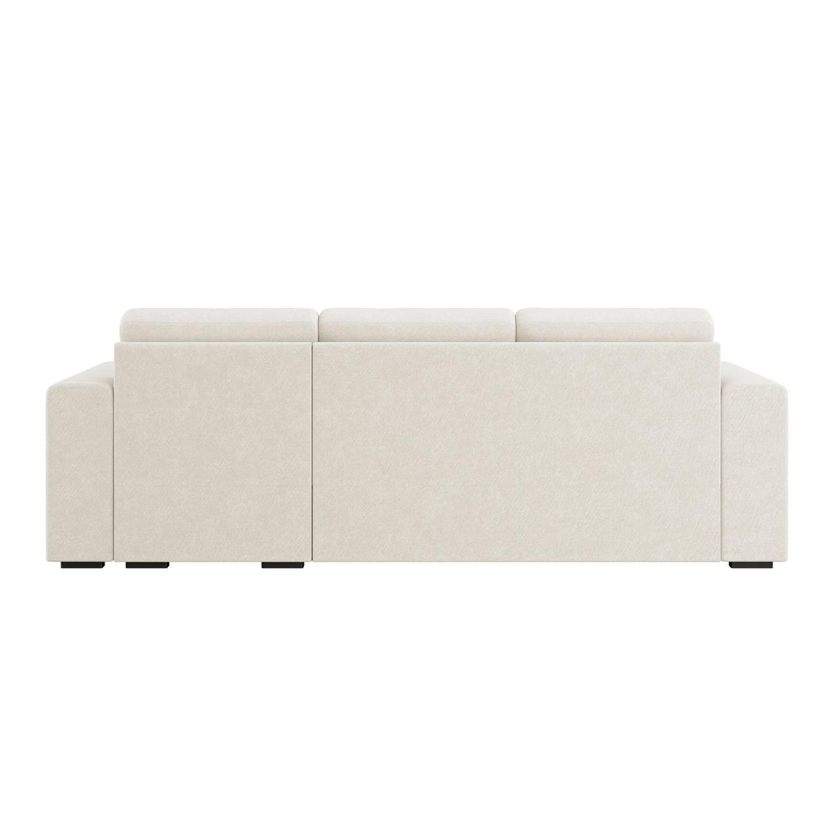 Ecksofa Jan Creme S: 247x155 Cm - Creme, Trend, Textil (247cm)