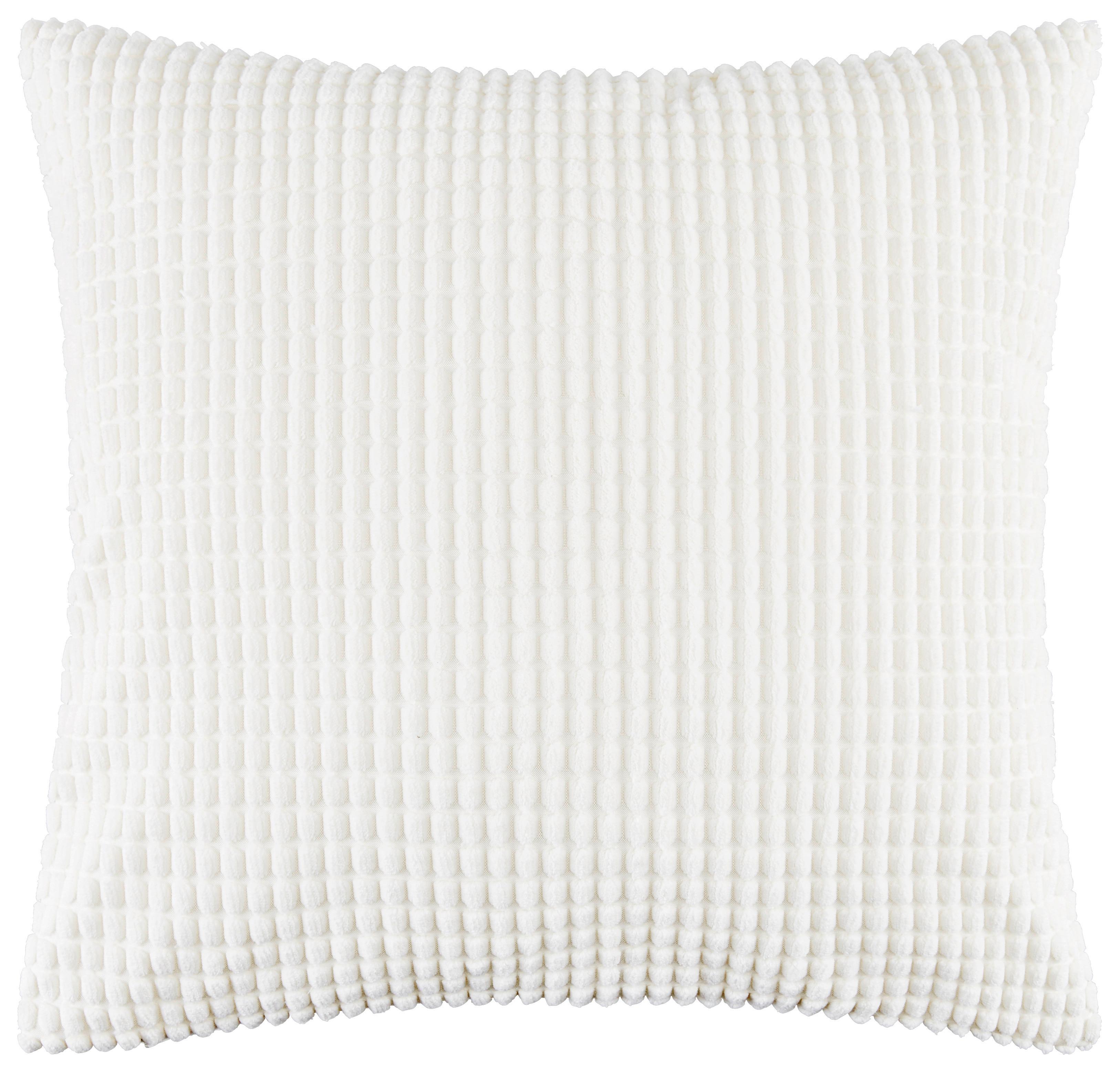 Zierkissen Halina 45x45 Cm Fleece Offwhite Mit Zipp - Modern, textil (45/45cm) - Luca Bessoni