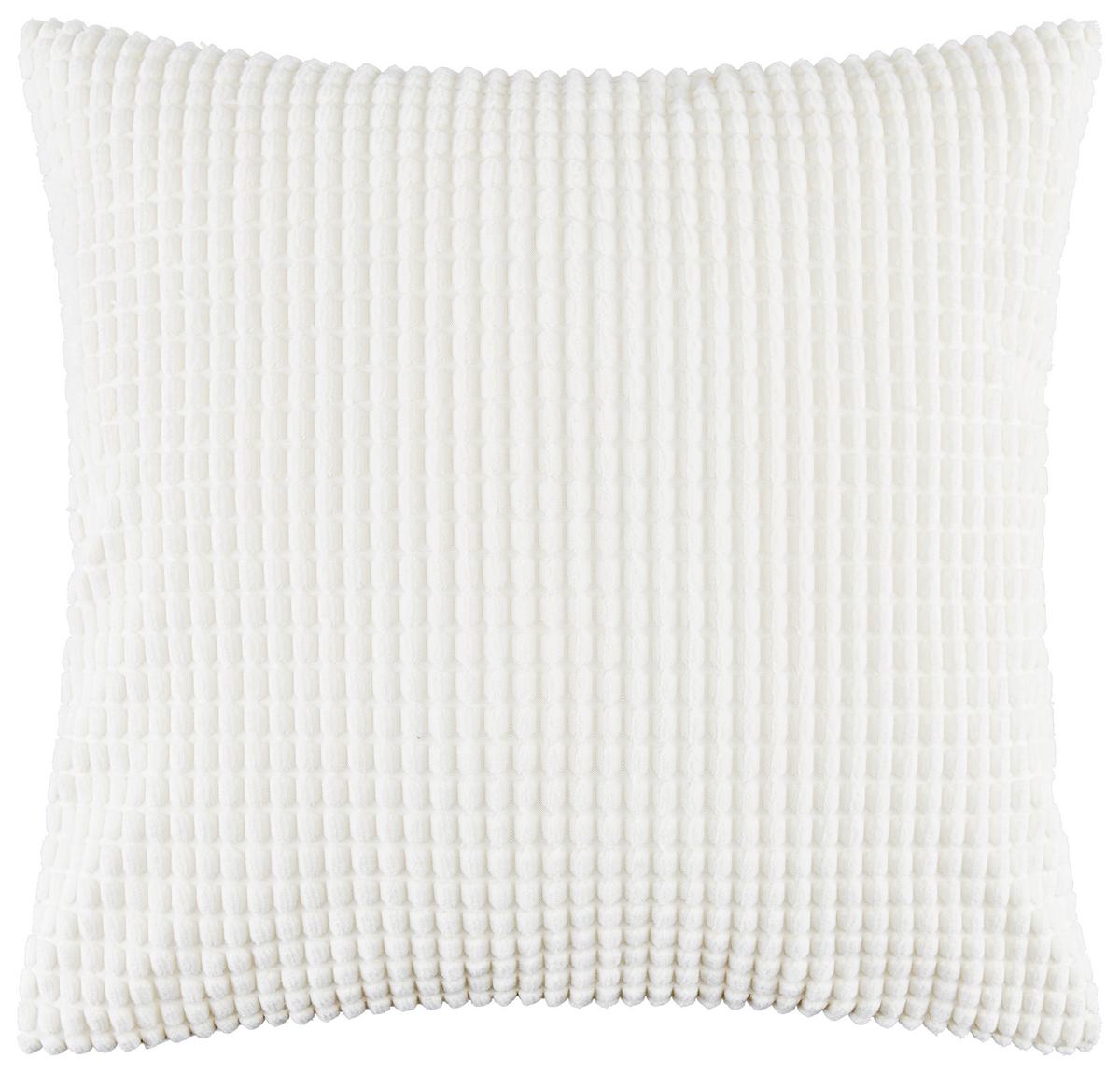 Zierkissen Halina 45x45 Cm Fleece Offwhite Mit Zipp - Modern, textil (45/45cm) - Luca Bessoni