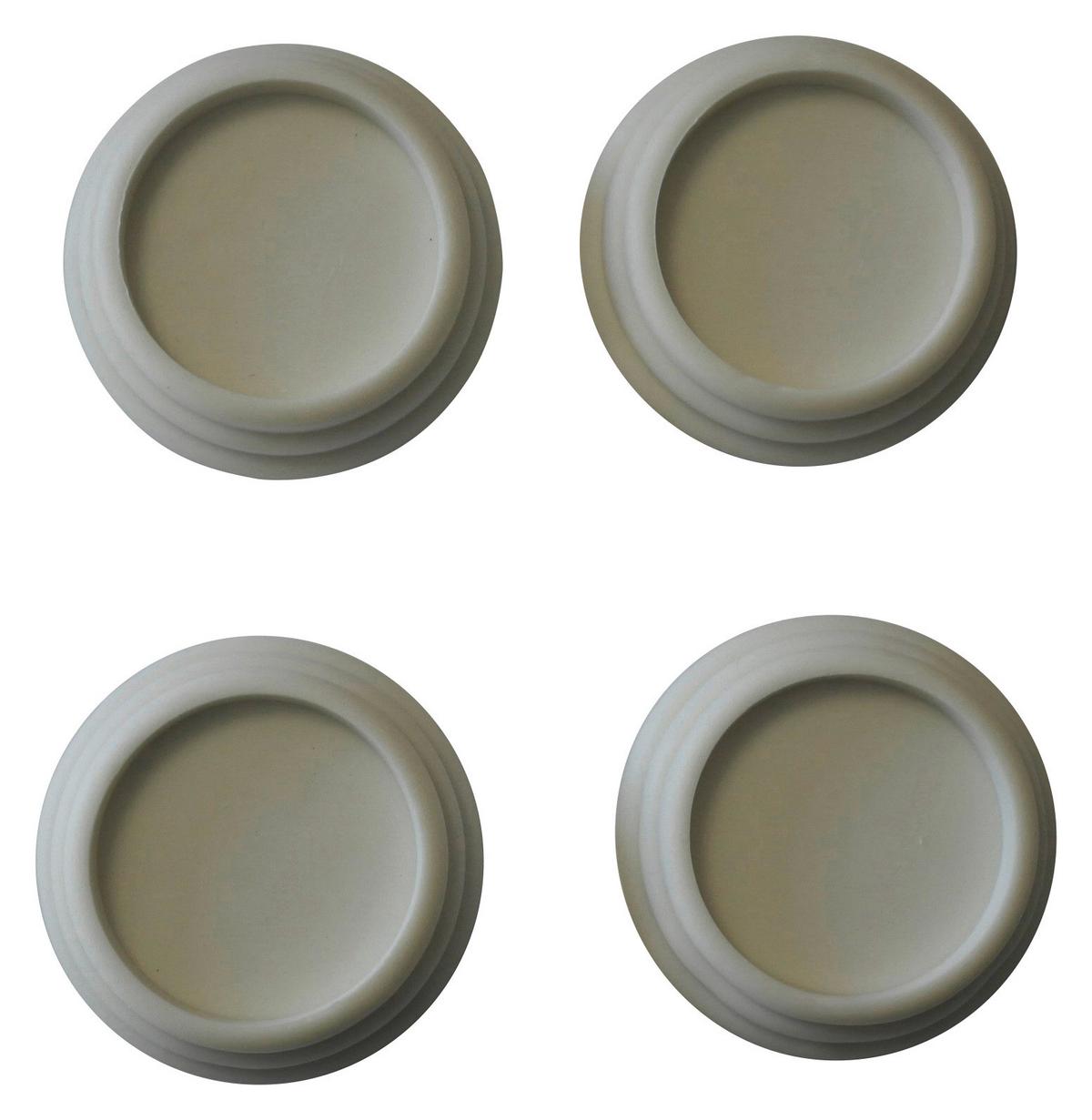 Rezgéscsillapító 4 Részes - fehér, Konventionell, műanyag (6,7cm)