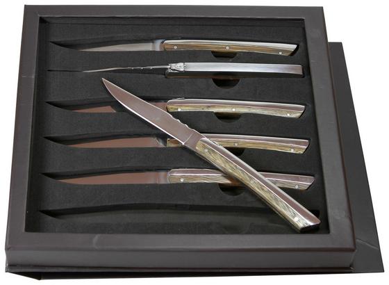 Steakmesserset 6-teilig - Silberfarben, MODERN, Metall - Berndorf Steakmesserset 6-teilig - Silberfarben, MODERN, Metall - Berndorf