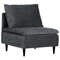 Sofaelement Fynn, Anthrazit B: 77 cm - Anthrazit/Schwarz, KONVENTIONELL, Textil (77/72/83cm) - MID.YOU