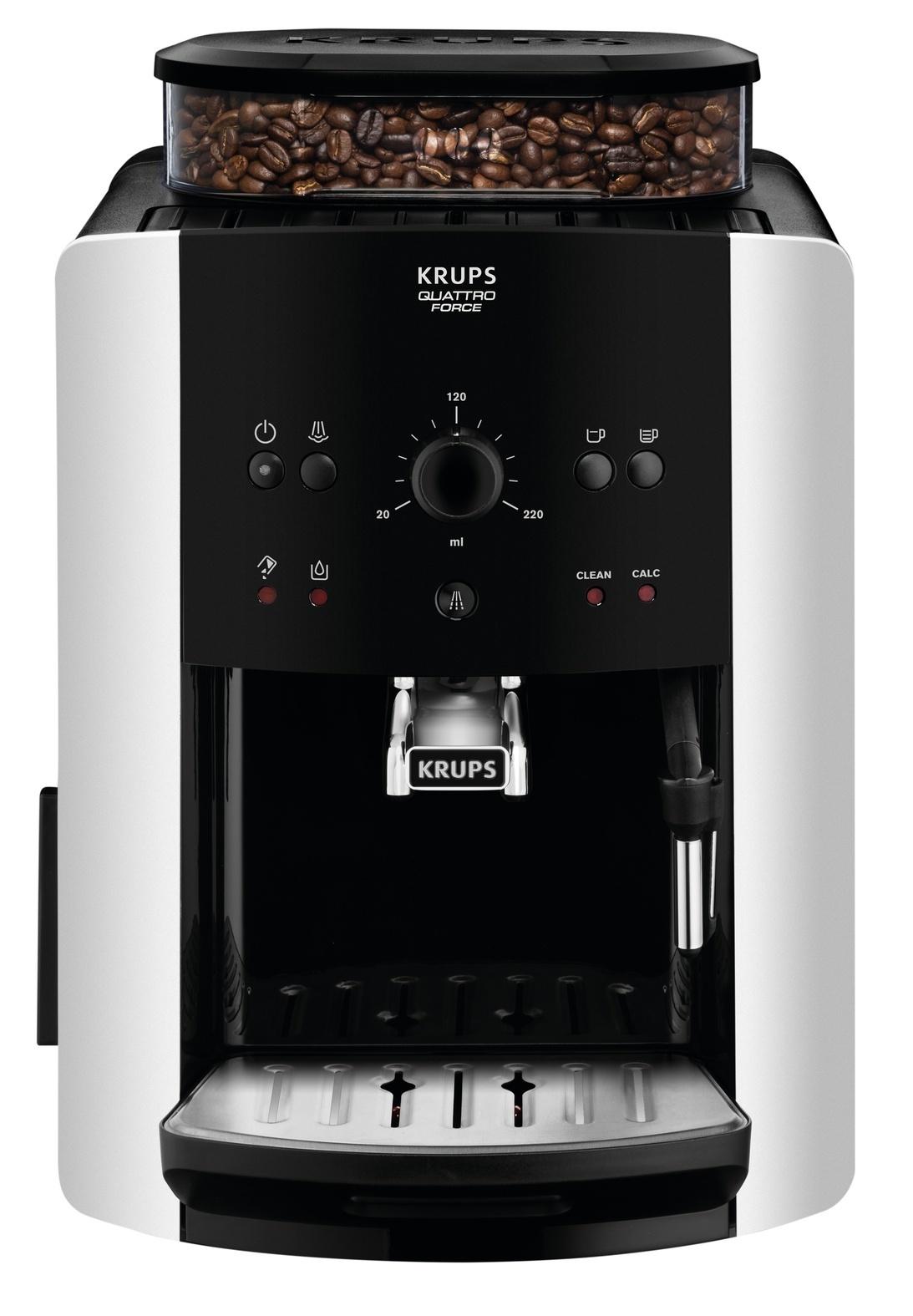 Krups Kaffeevollautomat Krups Schwarz/Silberfarben - Schwarz/Silbereichenfarben, MODERN, Kunststoff/Metall (29/49/39cm) - Krups