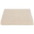 Handtuch Elena Baumwolle 450 G/M2 Beige 50x100 cm - Beige, MODERN, Textil (50/100cm) - Luca Bessoni