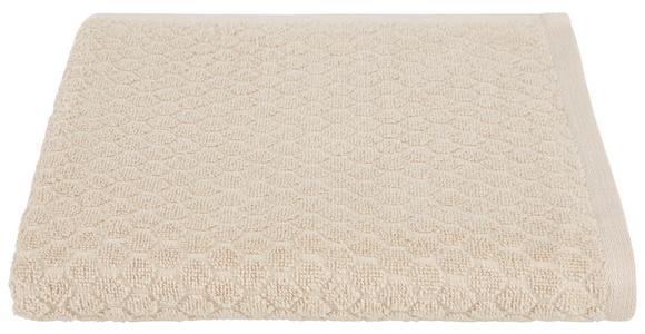 Handtuch Elena Baumwolle 450 G/M2 Beige 50x100 cm - Beige, MODERN, Textil (50/100cm) - Luca Bessoni