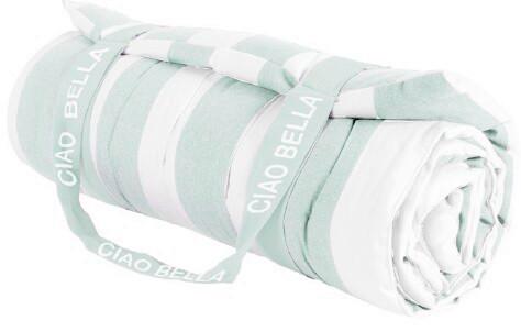 PLÁŽOVÁ PODLOŽKA MANDY - mátově zelená, textil (60/180cm) - Mömax