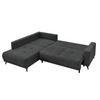Ecksofa Texas Recr-Links Anthrazit S: 203x259 cm - Anthrazit/Schwarz, KONVENTIONELL, Holz (203/259cm)