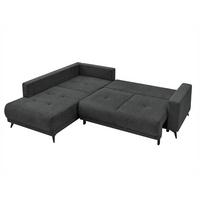 Ecksofa Texas Recr-Links Anthrazit S: 203x259 cm - Anthrazit/Schwarz, KONVENTIONELL, Holz (203/259cm)