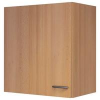 Kuchyňská horní skříňka NANO H 50 - barvy buku/barvy nerez oceli, Moderní, kompozitní dřevo/plast (50/54/32cm) - MID.YOU