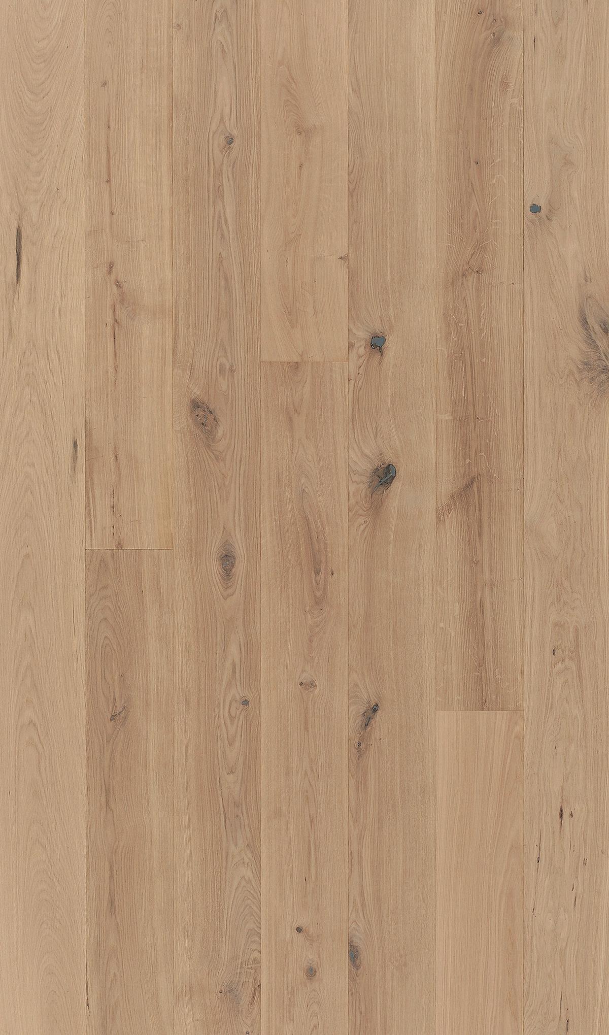Parkettboden Eiche Gebürs. Naturölplus Weiß - Braun/Weiß, LIFESTYLE, Holz (220/18,5/1,3cm) - Parador
