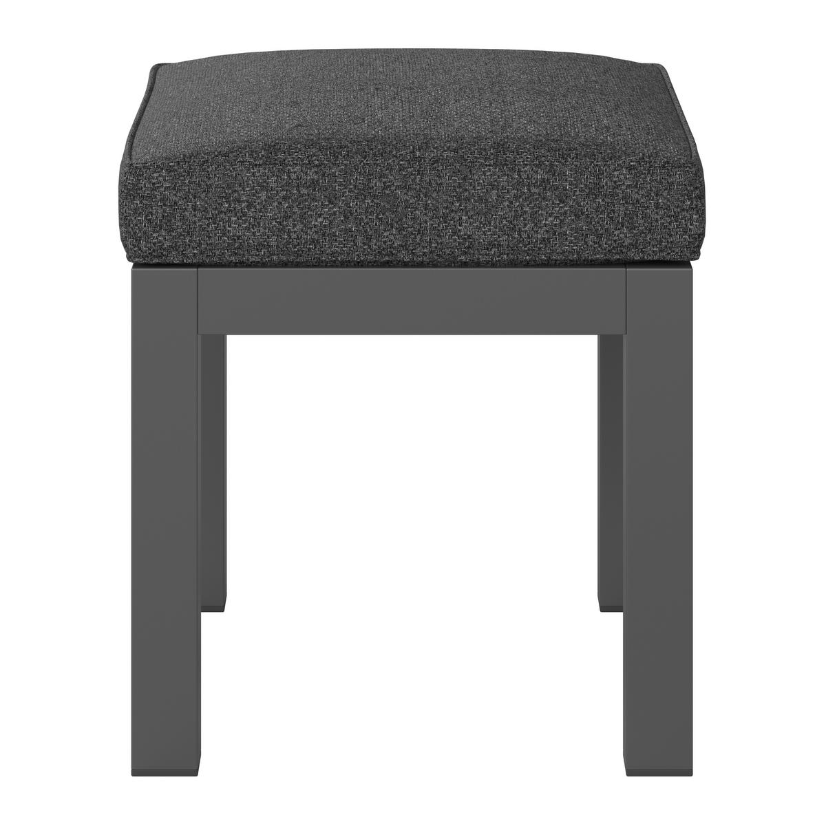 Loungegarnitur 4-Tlg Sorrent Metall/Textil/Glas mit Kissen - Anthrazit/Schwarz, MODERN, Keramik/Textil (193/193cm) - Beldano