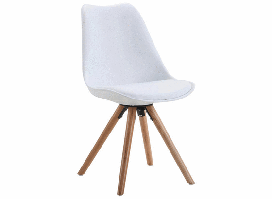 Stolička Lilly - farby dubu/biela, Moderný, drevo/plast (48/81/57cm) - Modern Living Stolička Lilly - farby dubu/biela, Moderný, drevo/plast (48/81/57cm) - Modern Living