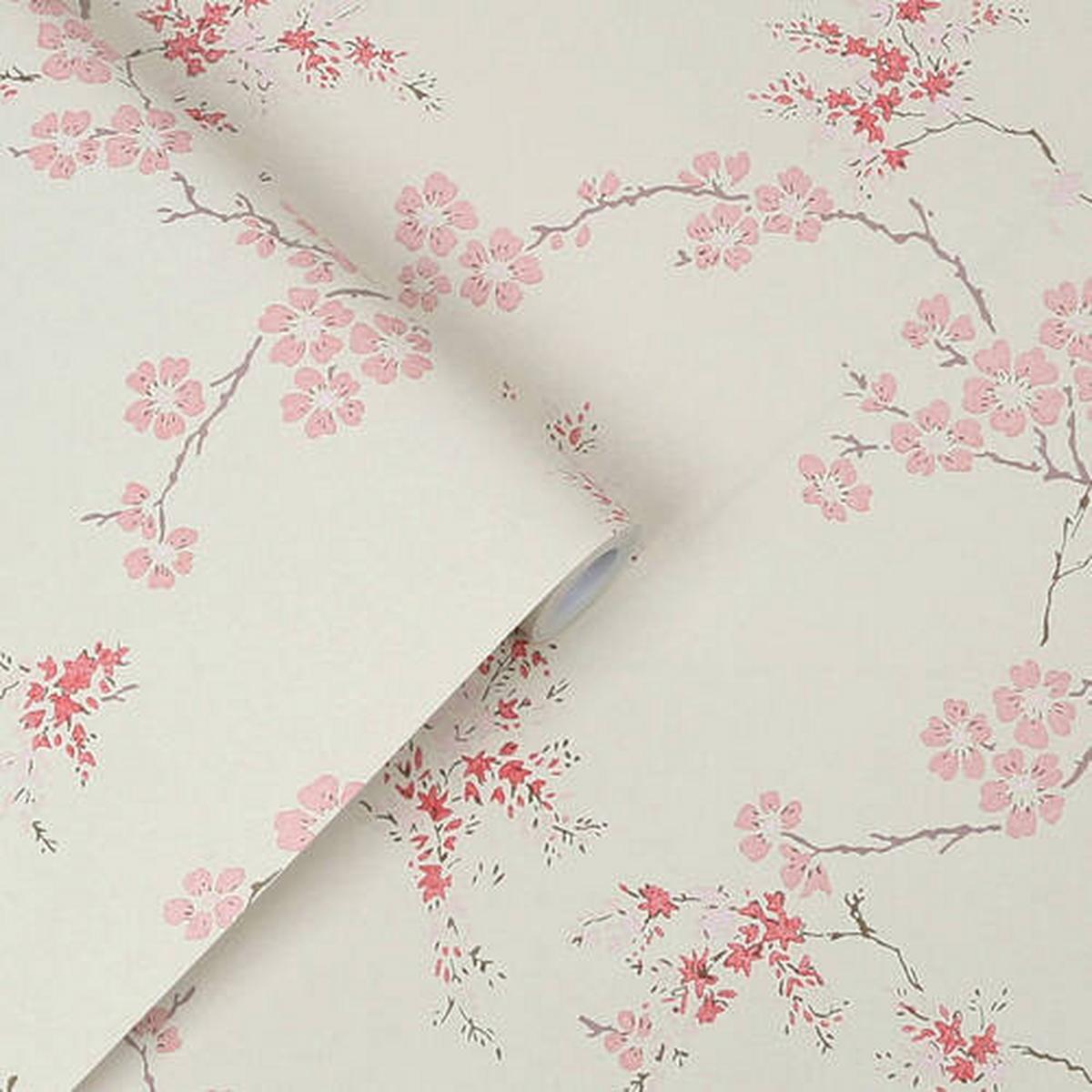 Vliestapete 113388 - Pink/Beige, Basics, Papier/Kunststoff (52/1000cm)
