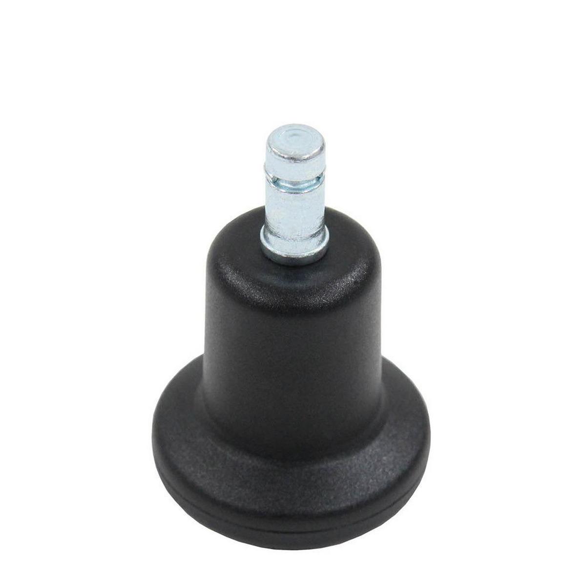 Bürostuhlgleiter Stand Schwarz Ø 5,5 Cm 5er-Set - Schwarz, Basics, Kunststoff/Metall (5,5/6/5,5cm) - MID.YOU