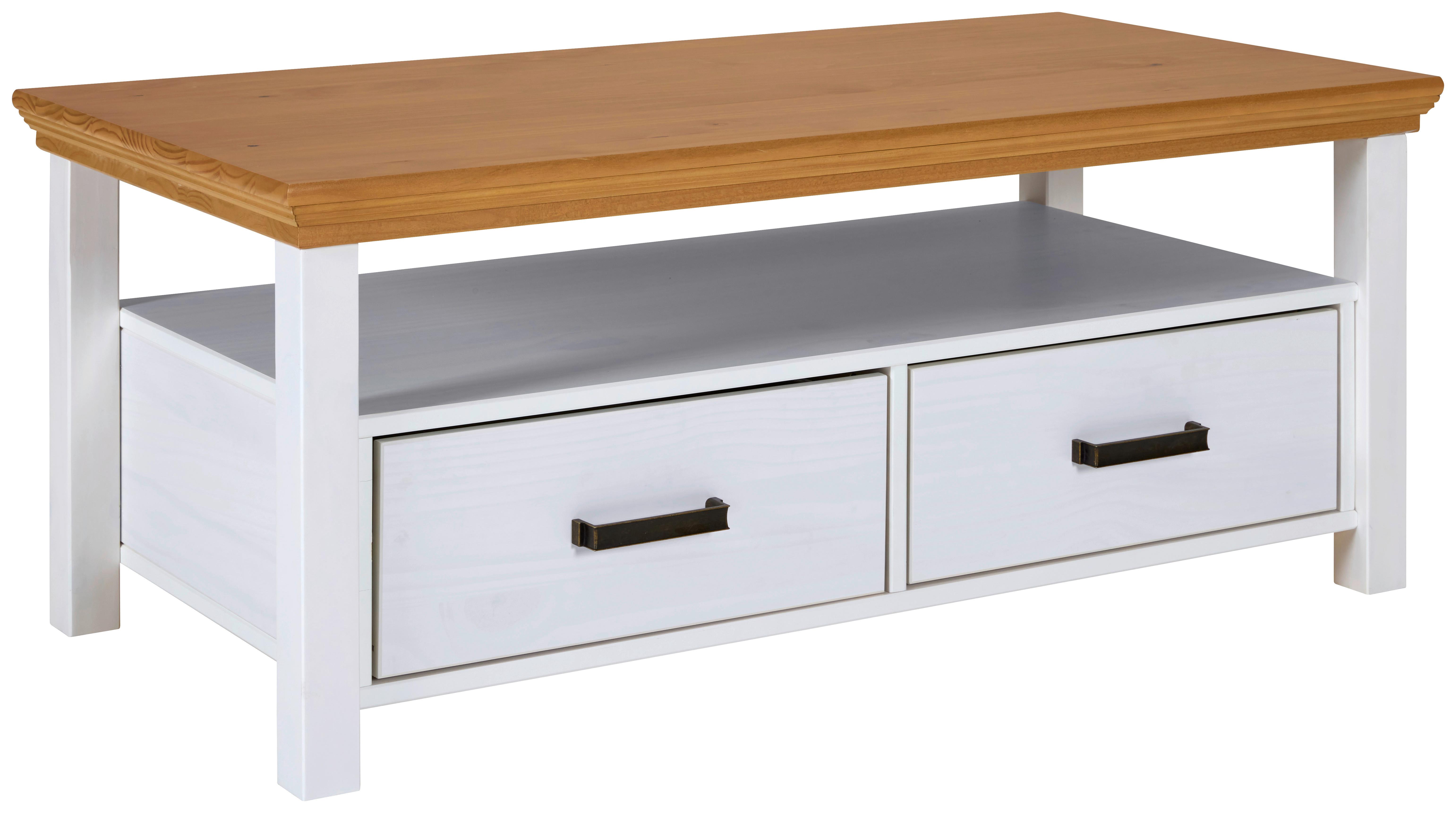 Couchtisch Maluno - Weiß, MODERN, Holz (120/60/49cm) - Livetastic