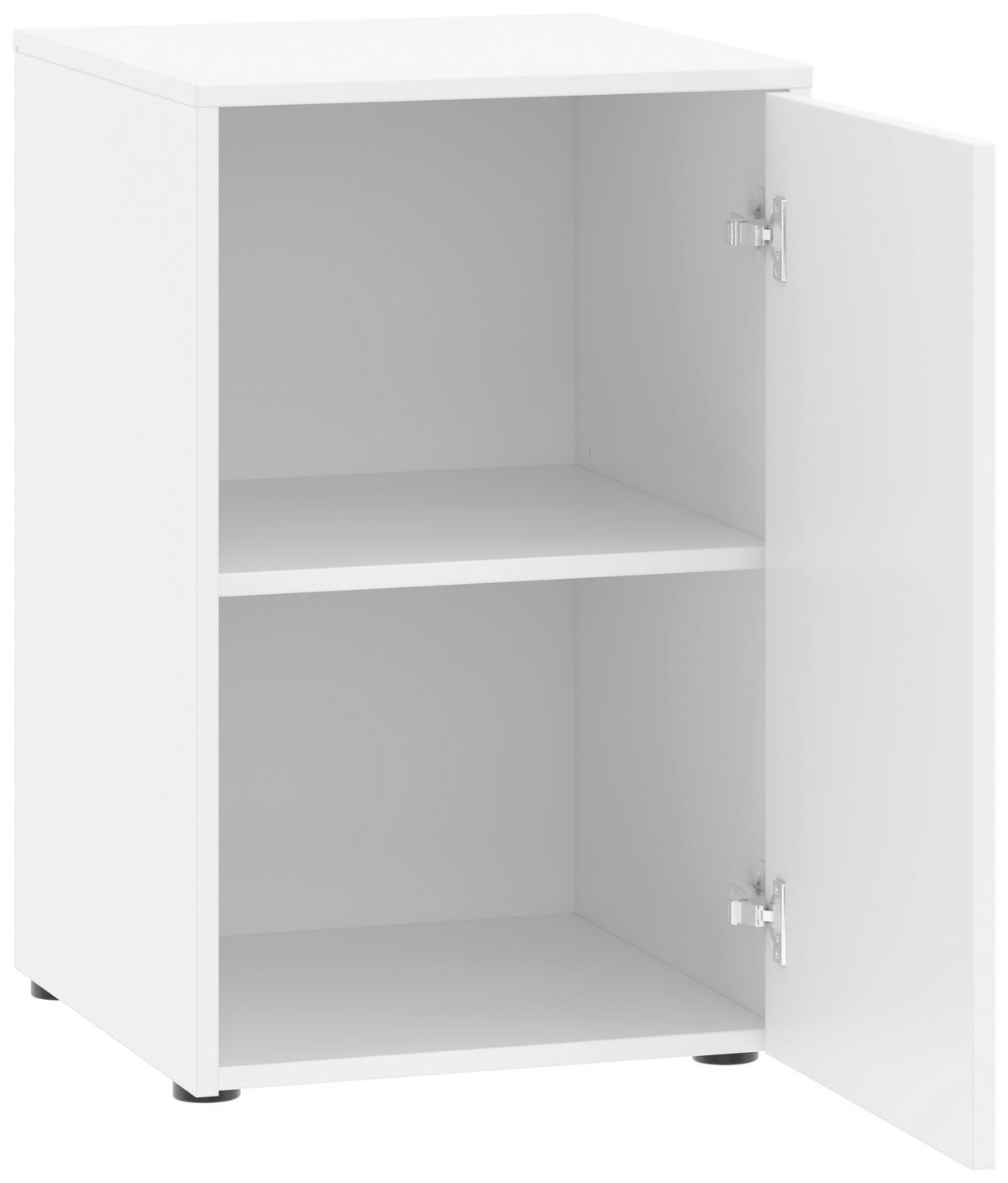 Kleiderschrank Kivo Weiß, B: 45 Cm - Weiß, Basics, Holzwerkstoff (45/239,40/52,1cm)