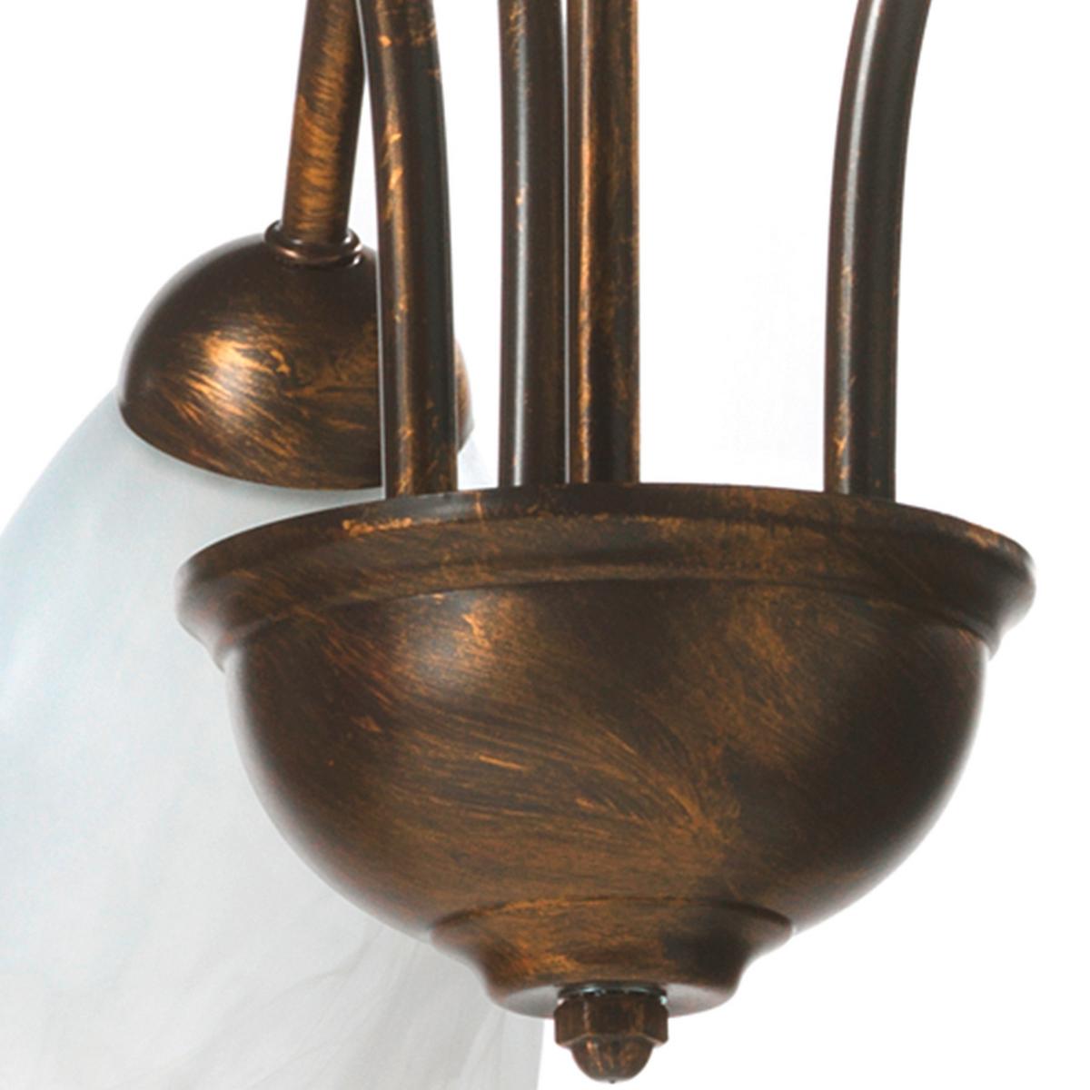 Kronleuchter Odino Braun L: 60 cm - Braun, KONVENTIONELL, Metall (60/60/80cm)