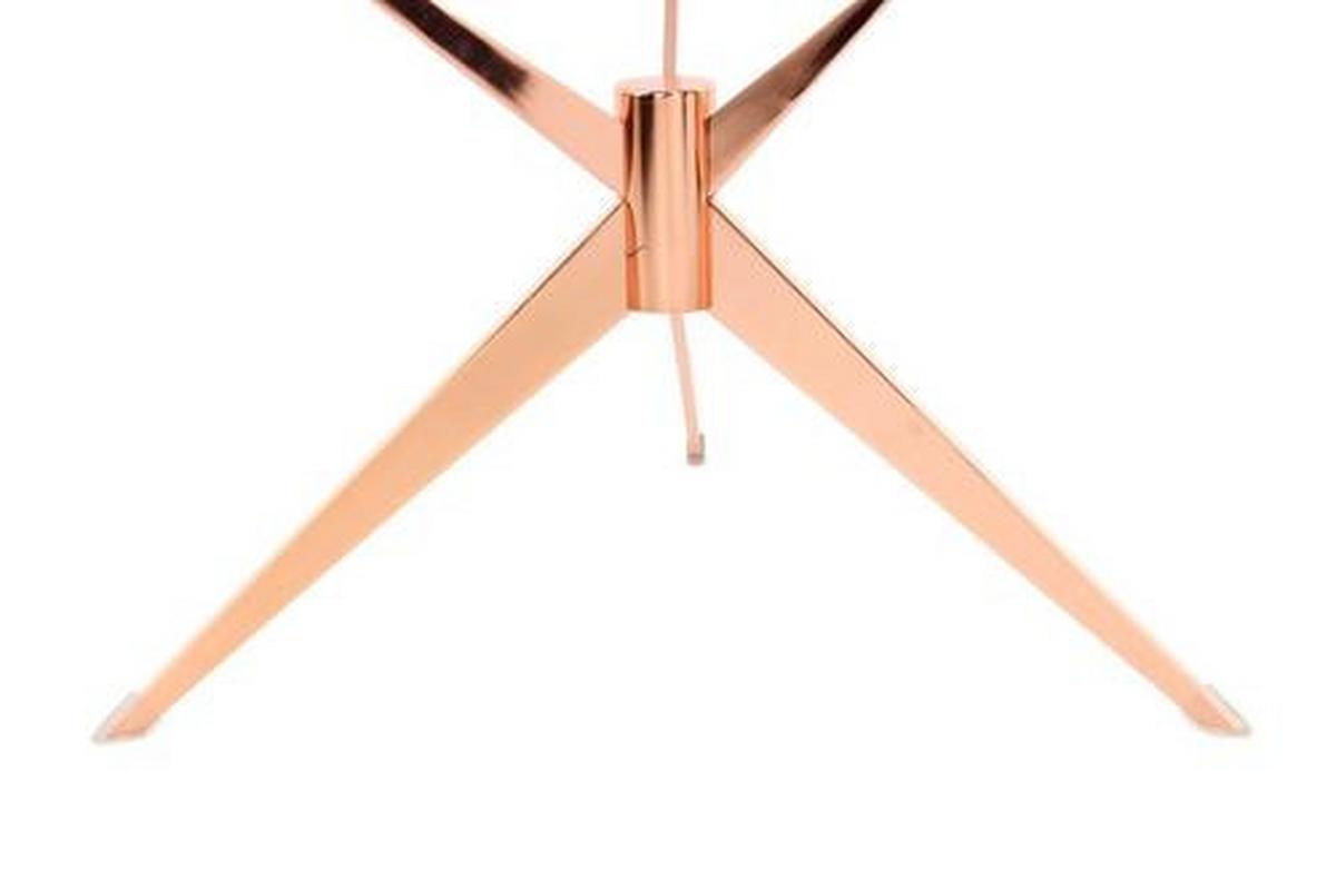 Beistelltisch Mit 3 Tischplatten Triplet Kupfer - Rosa/Kupferfarben, Basics, Glas/Holzwerkstoff (60/46/75cm) - Kayoom