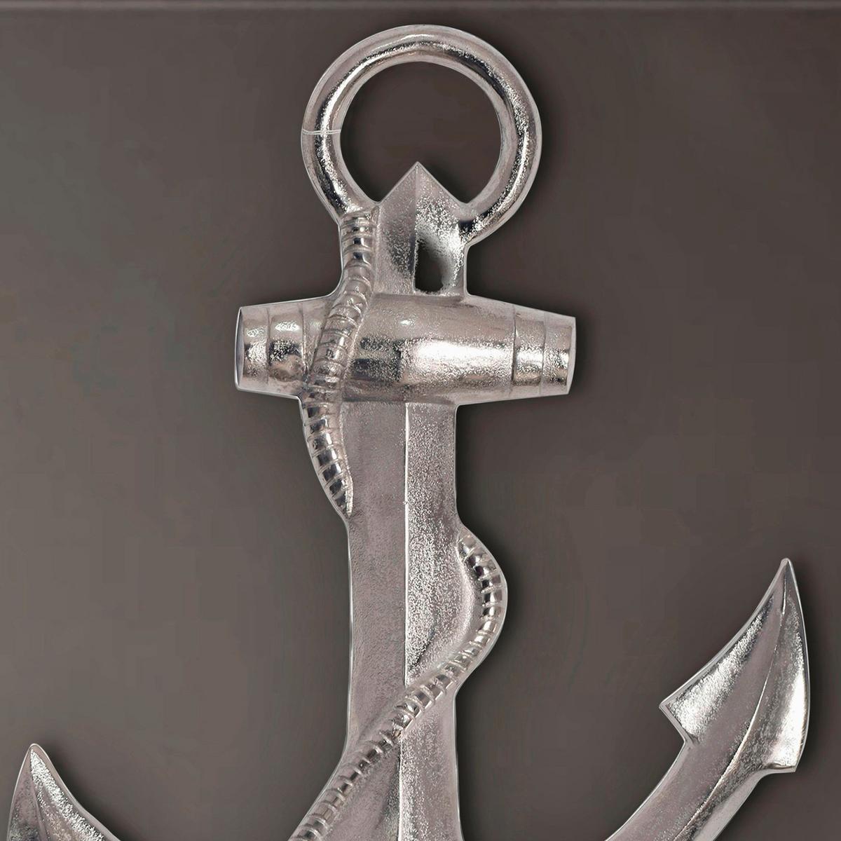 Wanddeko Silberfarben B: 47 Cm - Silberfarben, Design, Metall (47/70/4cm) - Livetastic