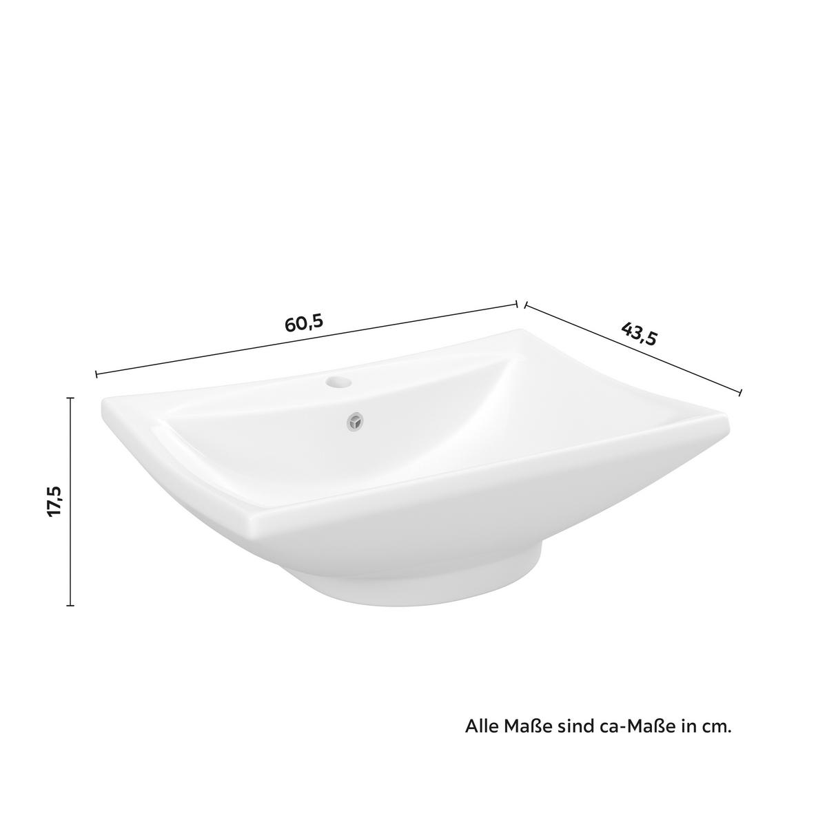 Koupelna Martina MARTINA - bílá, Moderní, dřevo/kompozitní dřevo (100/45/45cm) - Bessagi Home
