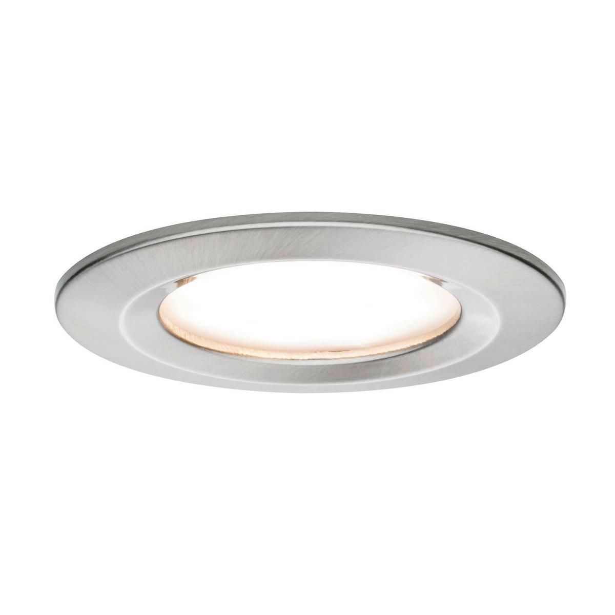 Led-deckenleuchte 3er-set Ø 7,8 Cm, Rund - Alufarben, Basics, Metall (7,8cm) - Paulmann