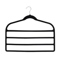 Ramínko na kalhoty VELVET - černá, Moderní, kov/textil (45/42/0,5cm) - Mömax