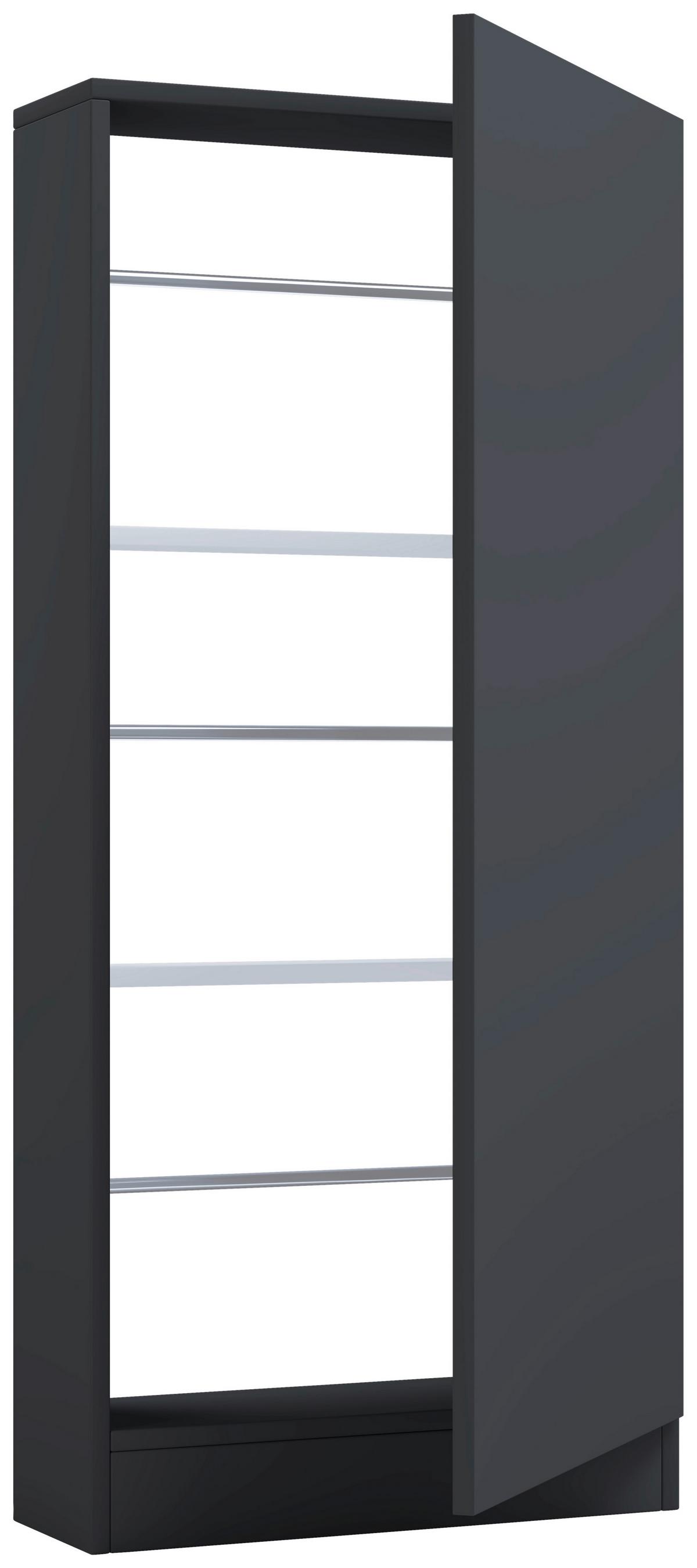 Schuhschrank Fulisa Anthrazit, 50 cm - Anthrazit, Design, Holzwerkstoff (50/112/17cm) - MID.YOU