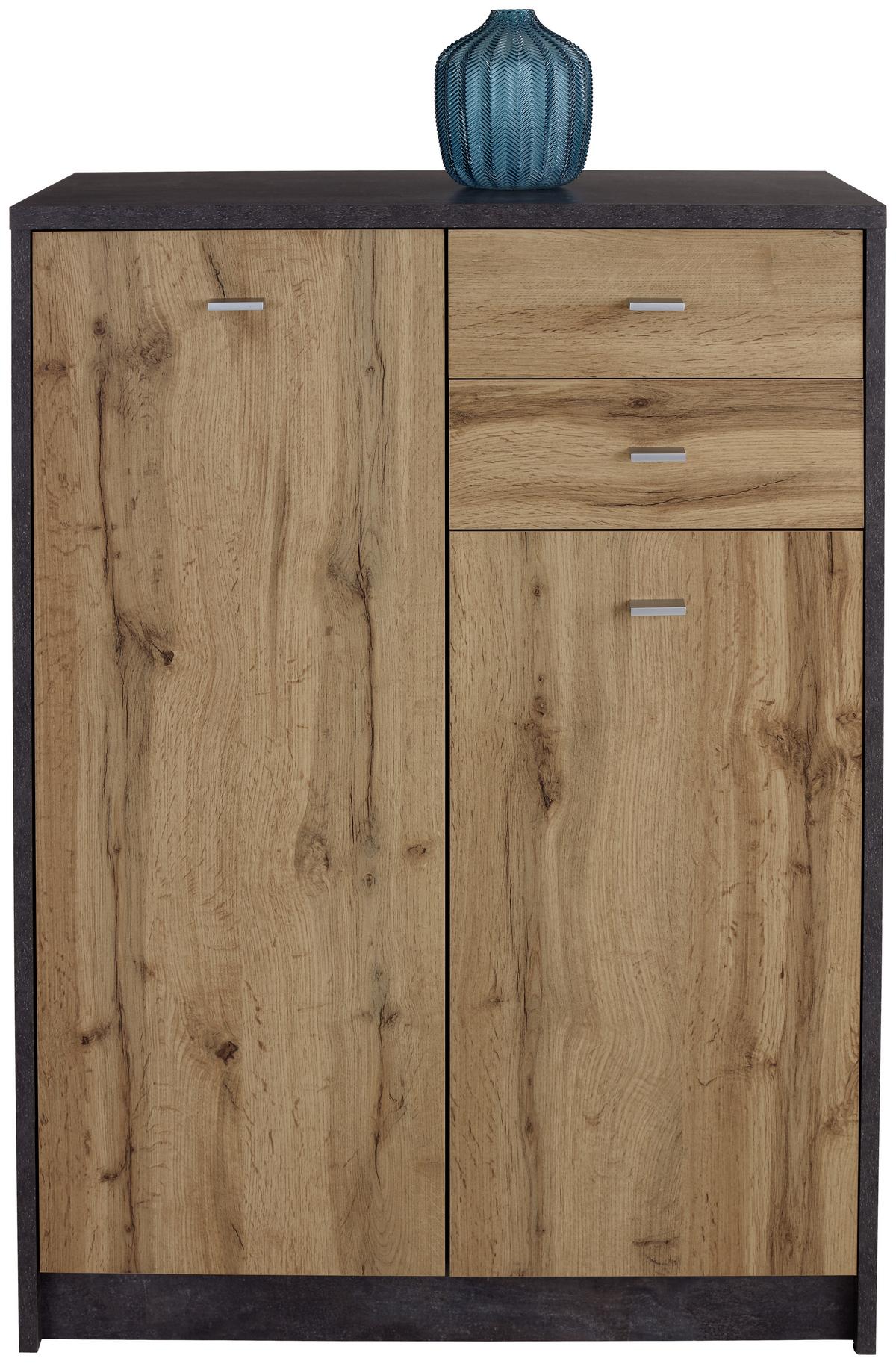 Komód 4-You 74/112 Cm - tölgyfa, Modern, faalapú anyag (74/111,4/34,6cm)