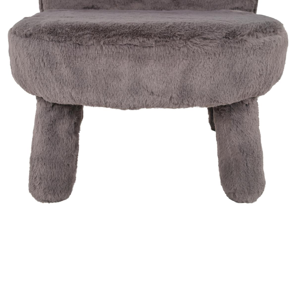 Dětská čalouněná židle CORTO potah šedý - šedá, Moderní, dřevo/textil (39/48/44cm) - Mömax