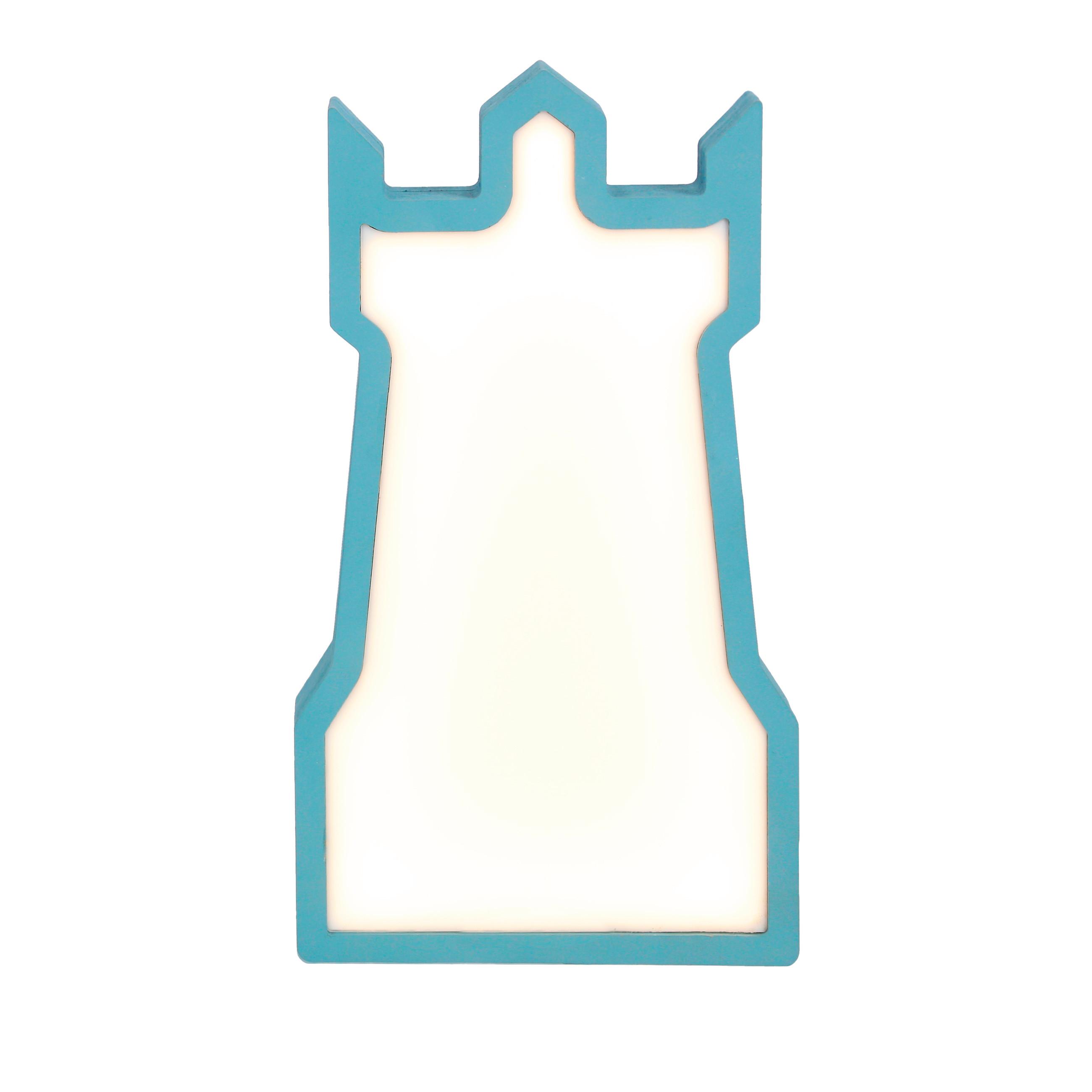Kindertischleuchte 41-10582 Tower - Blau, Basics, Holzwerkstoff/Kunststoff (16/3.5/28.5cm)