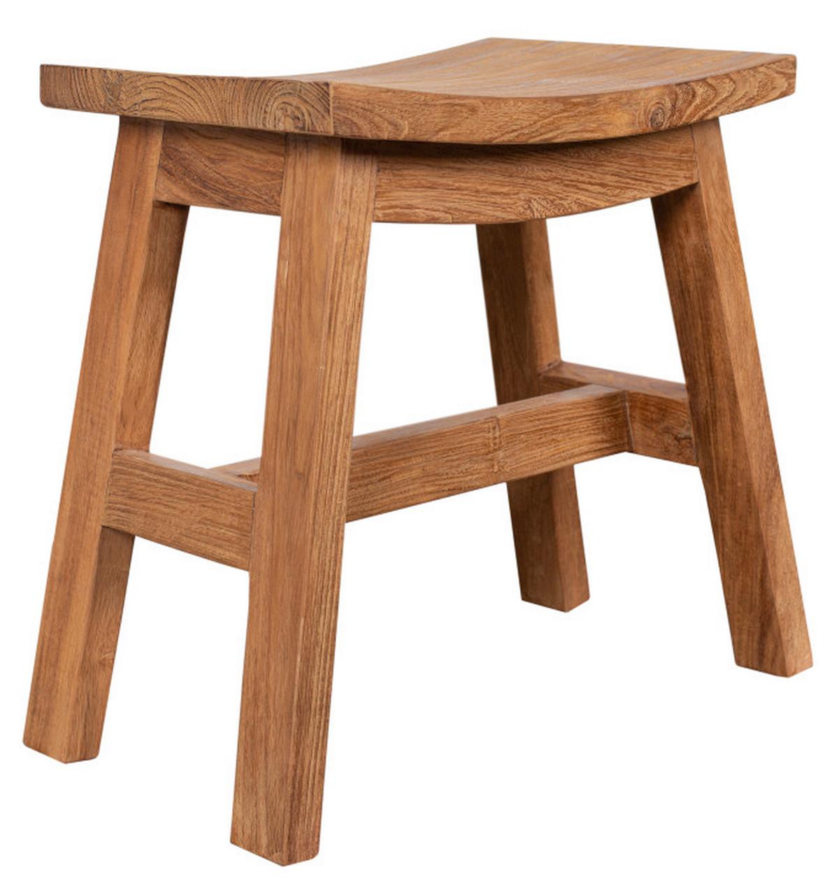 Gartenhocker Maira Teakholz - Basics, Holz (50/30/45cm) - Gardenson