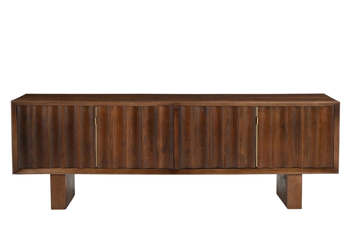 Lowboard Mangoholz braun B: 180cm - Braun, Design, Holz (180/60/45cm) - MID.YOU