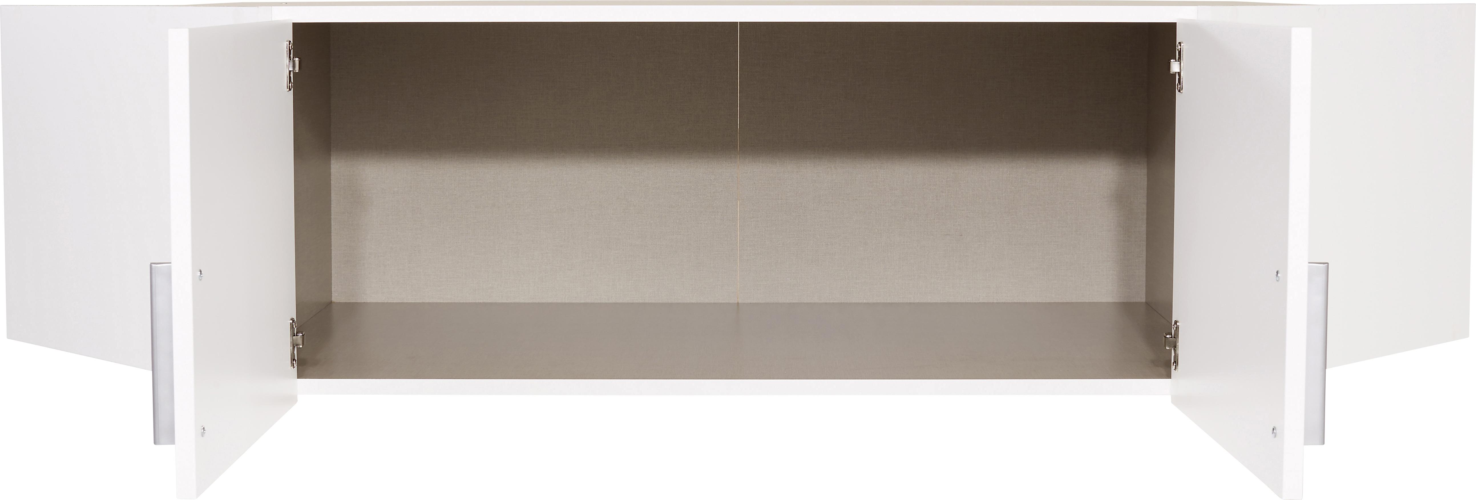 Moderner Aufsatzschrank in Weiß