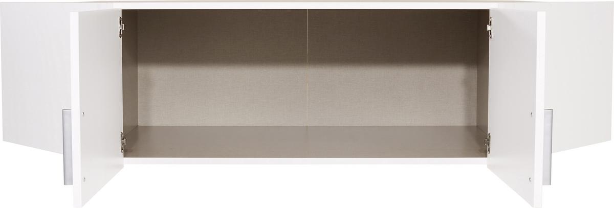 NÁSTAVEC NA SKŘÍŇ CELLE - bílá/barvy hliníku, Moderní, kompozitní dřevo/plast (117/39/117cm)