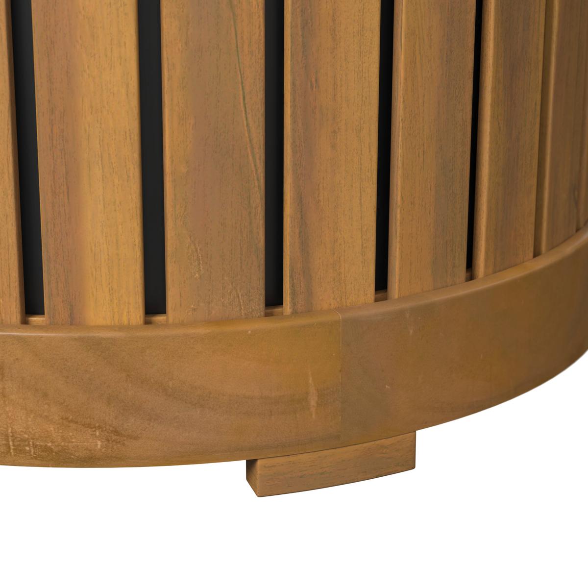 VYSOKÝ ZÁHON MARLO - čierna/farba akácie, Modern, drevo/plast (48/44/48cm) - Bessagi Garden