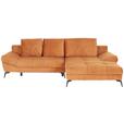 Ecksofa Mia - Gelb/Goldfarben, MODERN, Holz/Holzwerkstoff (301/187cm) - Luca Bessoni