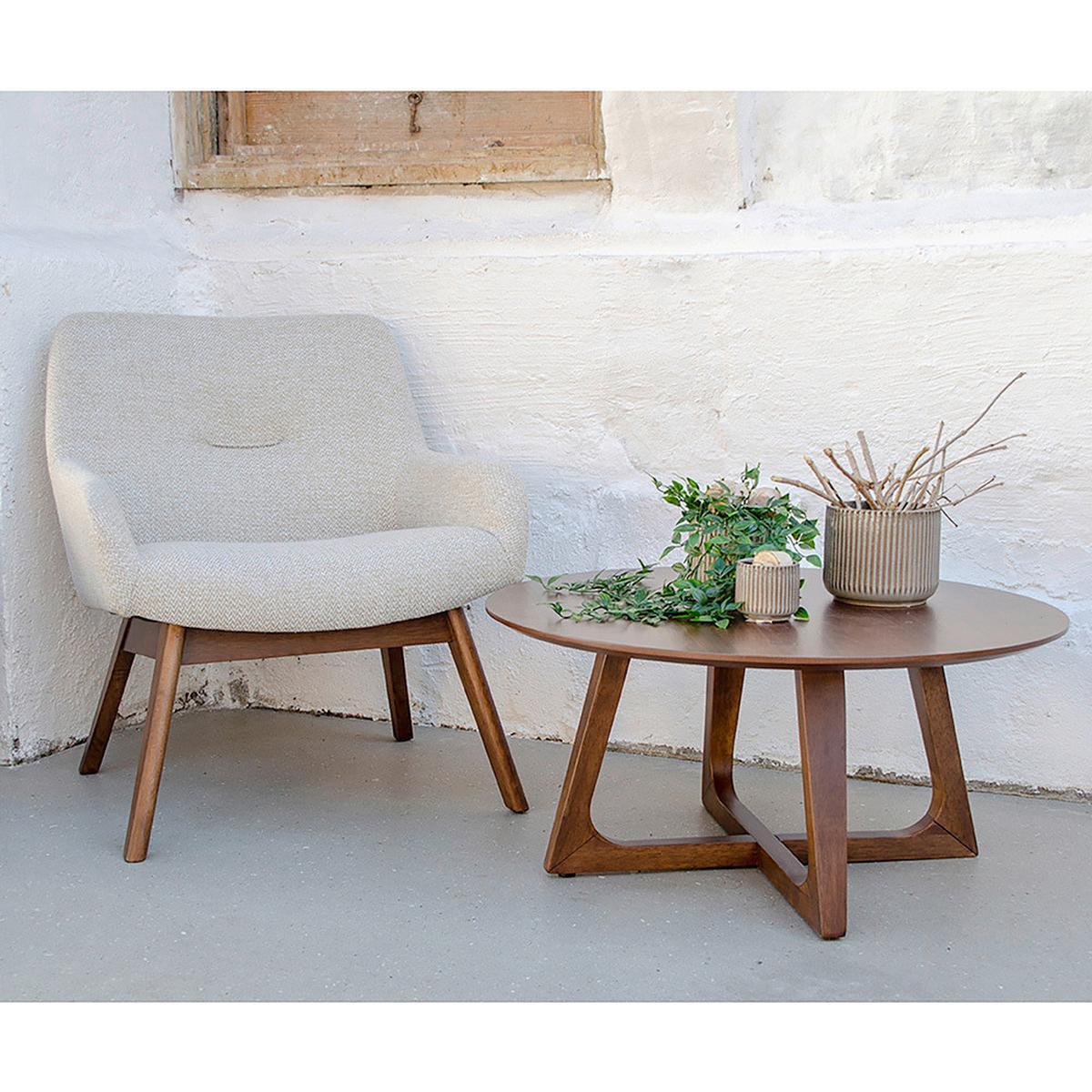 Couchtisch Hellerup Walnussfarben B: 75cm - Walnussfarben, Design, Holzwerkstoff (75/75/36cm) - MID.YOU