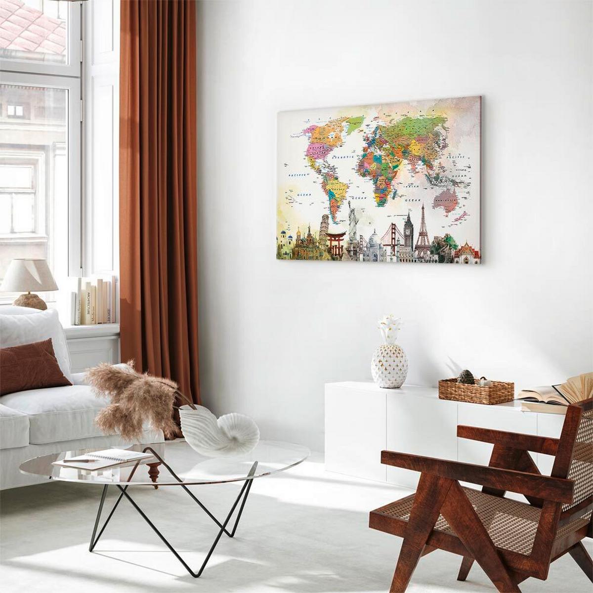 Leinwandbild Multicolor Beige B: 120 cm - Beige/Multicolor, Basics, Holz/Textil (120/80/1.2cm) - artgeist