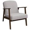 Sessel Retro - Dunkelbraun/Beige, Natur, Holz/Textil (63/78/78cm) - Livetastic