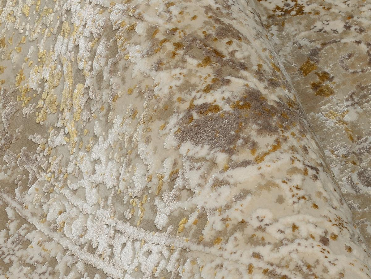 Webteppich Avignon Goldfarben/beige 200x200 Cm - Beige/Goldfarben, Design, Textil (200cm) - Dieter Knoll