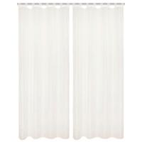 Schlaufenvorhang Nessi - Weiß, Basics, Textil (135/245cm)