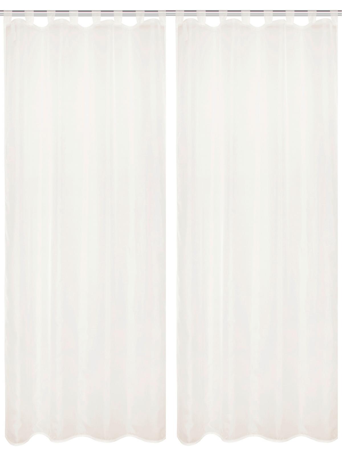 Schlaufenvorhang Nessi - Weiß, Basics, Textil (135/245cm)