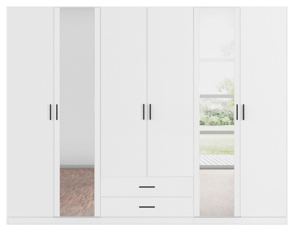 Kleiderschrank Despina - Weiß, KONVENTIONELL, Holzwerkstoff (271/210/54cm)