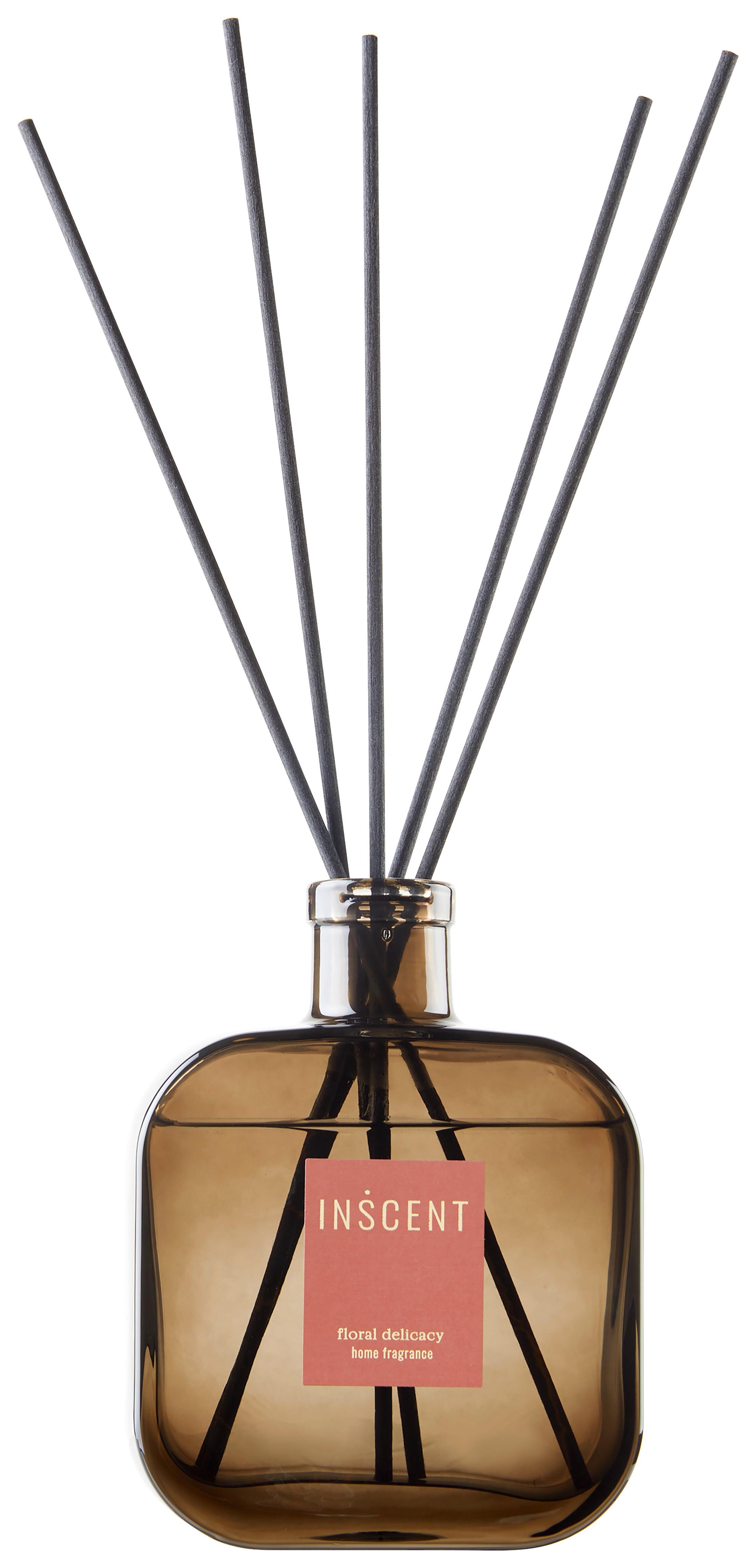 Vôňa do bytu Floral Delicacy, 500ml - číra/červená, Design, sklo (500ml) - Inscent